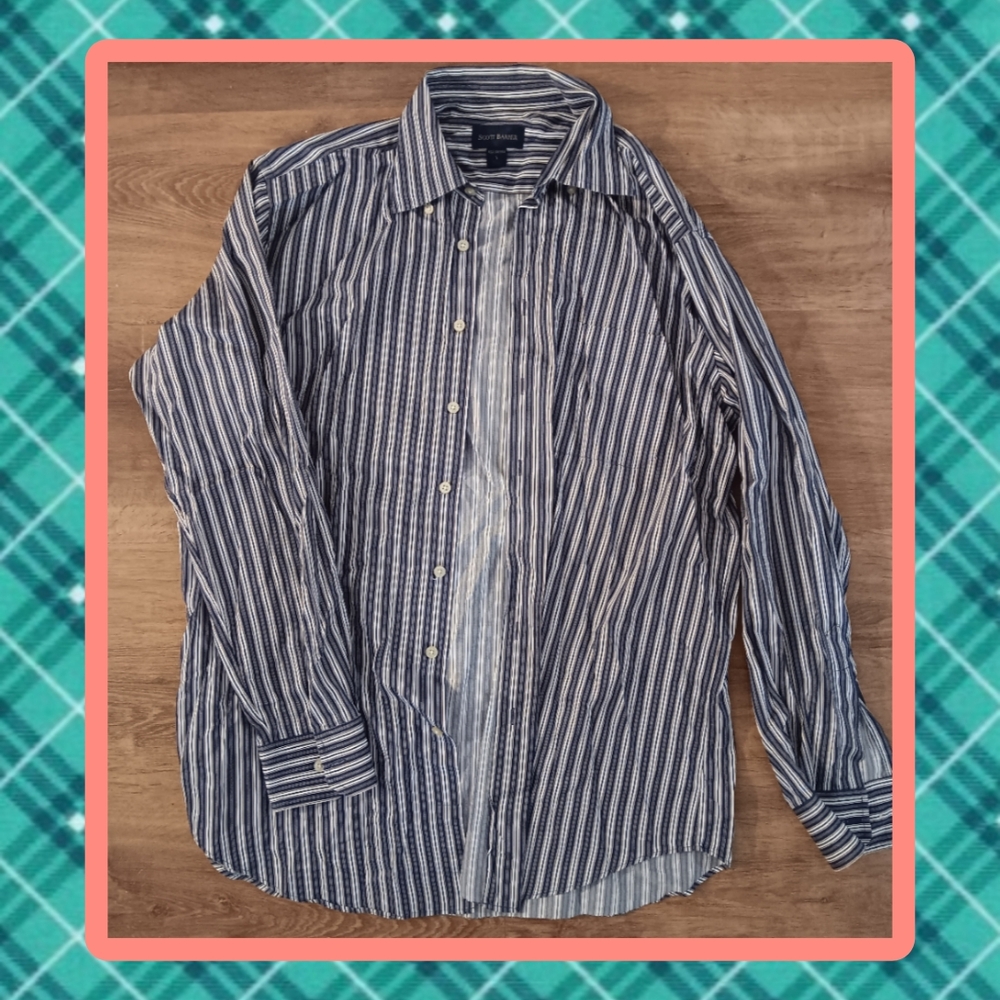 Men's Blue Striped Shirt